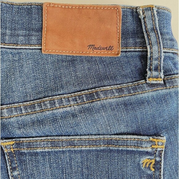 Madewell Jeans Women 26 Blue High Riser Skinny Medium Wash Distressed Stretch - Picture 11 of 11